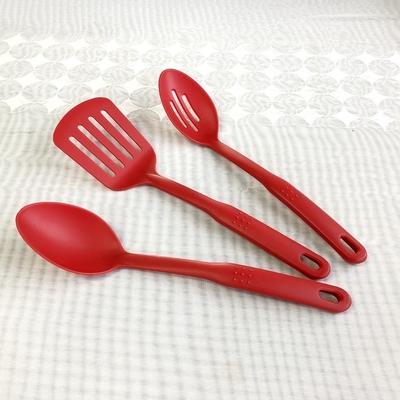 Modern Nylon Handle Ladle Utensil para servir Sopa Sauce Minestra e Pasta Design Preto