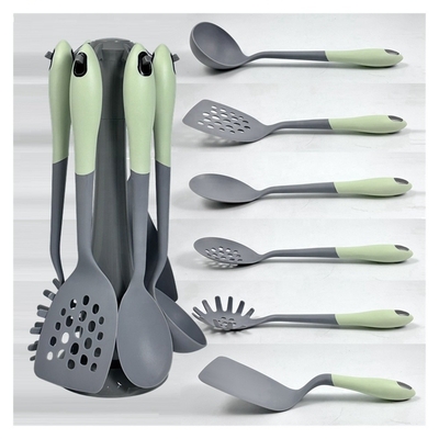 Melhor Kitchen Utensil Set 7PCS Nylon Sustentável e utensílios de cozinha personalizados