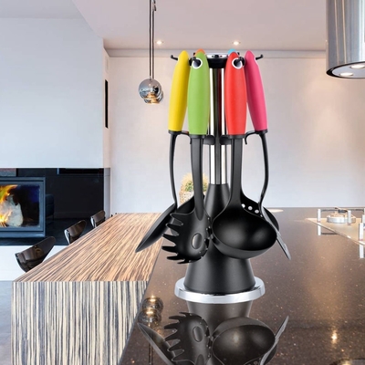 Conjuntos de utensílios de cozinha de nylon para cozinhar em casa Colheres Turner Skimmer Spatula Pasta Server