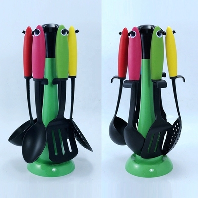 Conjuntos de utensílios de cozinha de nylon para cozinhar em casa Colheres Turner Skimmer Spatula Pasta Server