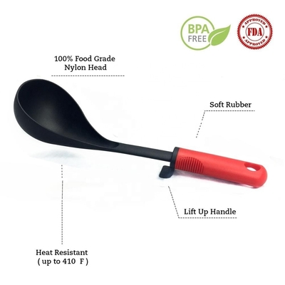 Conjunto de utensílios de cozinha de cozinha sustentável com suporte rotativo e material de manuseio TPR PP