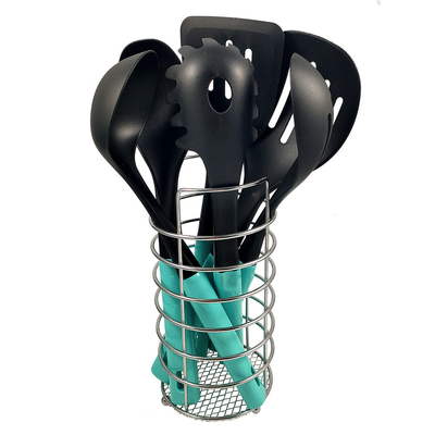 Colourful Handle Kitchen Utensil Set 7 Peças para cozinhar sustentável e ecológico
