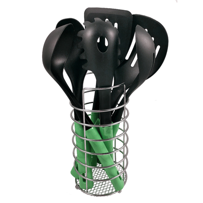 Colourful Handle Kitchen Utensil Set 7 Peças para cozinhar sustentável e ecológico