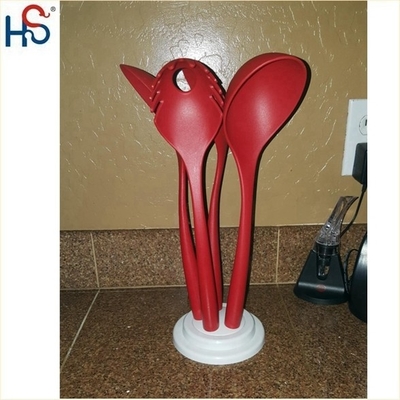 Set de utensílios de cozinha de impressão de seda utensílios de cozinha duráveis de nylon de 8 peças