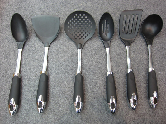 Aparelhos de cozinha 6 peças utensílios de cozinha conjunto para cozinhar a temperatura de 210C certificado ISO9001