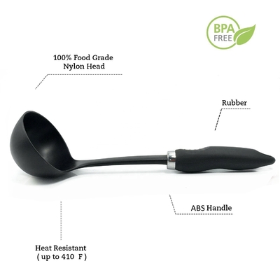 7 peças de utensílios de cozinha de nylon conjunto de utensílios de cozinha de plástico sustentável para o homem de casa