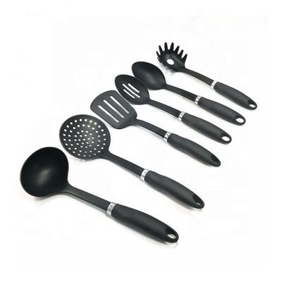 7 peças de utensílios de cozinha de nylon conjunto de utensílios de cozinha de plástico sustentável para o homem de casa