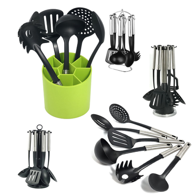 7 Peças Nylon Kitchen Utensil Set Acessórios de cozinha seguros para cozinhar sem esforço