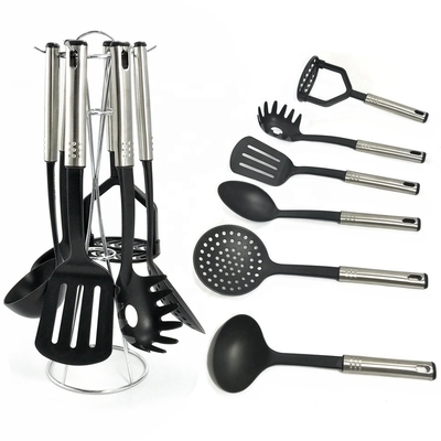 7 Peças Nylon Kitchen Utensil Set Acessórios de cozinha seguros para cozinhar sem esforço