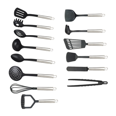 Conjunto de utensílios de cozinha utensílios de cozinha de plástico ferramenta de cozinha de nylon resistente ao calor