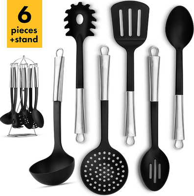 Conjunto de utensílios de cozinha utensílios de cozinha de plástico ferramenta de cozinha de nylon resistente ao calor