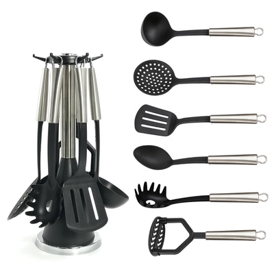 Conjunto de utensílios de cozinha utensílios de cozinha de plástico ferramenta de cozinha de nylon resistente ao calor