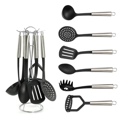 Conjunto de utensílios de cozinha utensílios de cozinha de plástico ferramenta de cozinha de nylon resistente ao calor