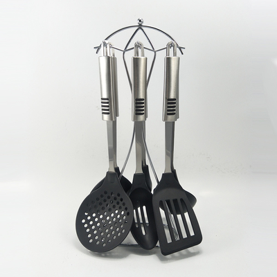 Utensílios de cozinha de nylon com suporte giratório e aparelhos de cozinha multifuncionais