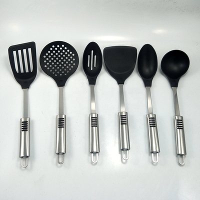 Utensílios de cozinha de nylon com suporte giratório e aparelhos de cozinha multifuncionais