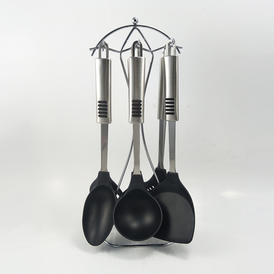 Utensílios de cozinha de nylon com suporte giratório e aparelhos de cozinha multifuncionais