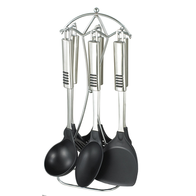 Utensílios de cozinha de nylon com suporte giratório e aparelhos de cozinha multifuncionais