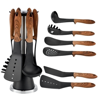 Conjunto de ferramentas de utensílios de cozinha não pegajosos sustentáveis Acessórios de dispositivos de cozinha resistentes ao calor