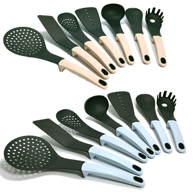 Conjunto de utensílios de cozinha de nylon de ninho compacto Conjunto de utensílios de cozinha ecológicos