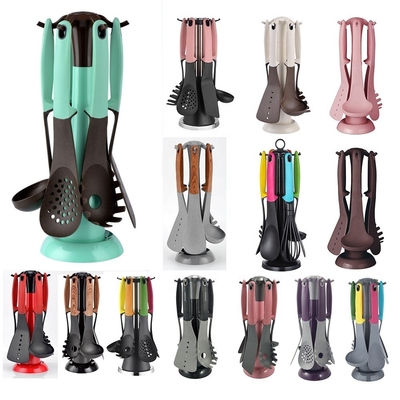 Conjunto de utensílios de cozinha de nylon compacto para sua cozinha
