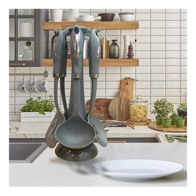 Ferramentas e aparelhos de cozinha antiaderentes de 7 peças para qualquer cor Acessórios de cozinha domésticos